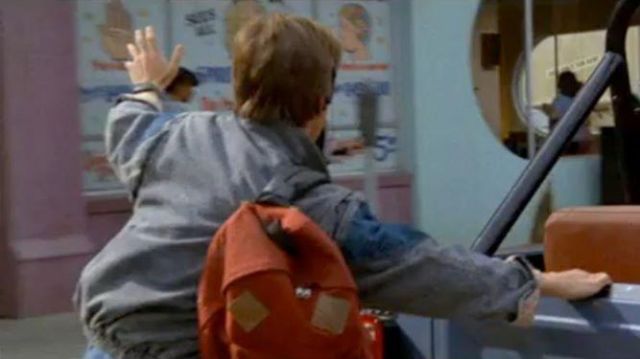 The backpack Eastpak used by Marty McFly (Michael J. Fox) in Back to the future