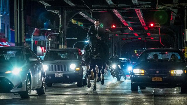 Black Stallion Horse used by John Wick (Keanu Reeves) in John Wick: Chapter 3 – Parabellum