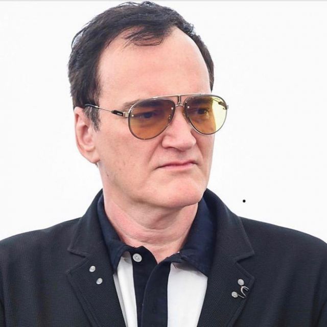 Sunglasses Carrera Glory worn by Quentin Tarantino at the Cannes film Festival 2019