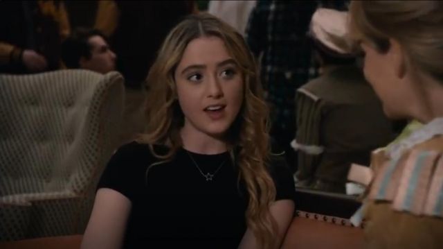 Yalita D. Designs 14k Rose Gold Vermeil Open Star Pendant Necklace worn by Allie Pressman (Kathryn Newton) in The Society (S01E01) (S01E01) (S01E01)
