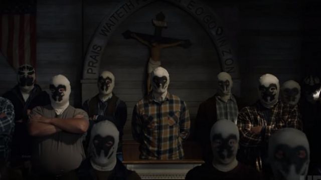 Watchmen's Rorschach mask as seen in Watchmen season 1