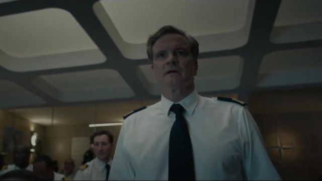 La cravate noire portée par Colin Firth dans The Command / Kursk