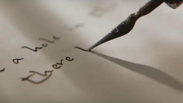 From the pen of J. R. R. Tolkien (Nicholas Hoult) in Tolkien