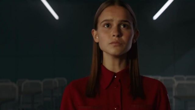 Red shirt worn by Daughter (Clara Rugaard) in I Am Mother