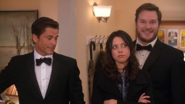 Alice + Olivia  Lillyanne dress worn by April Ludgate (Aubrey Plaza) in Parks and Recreation (S05E14)