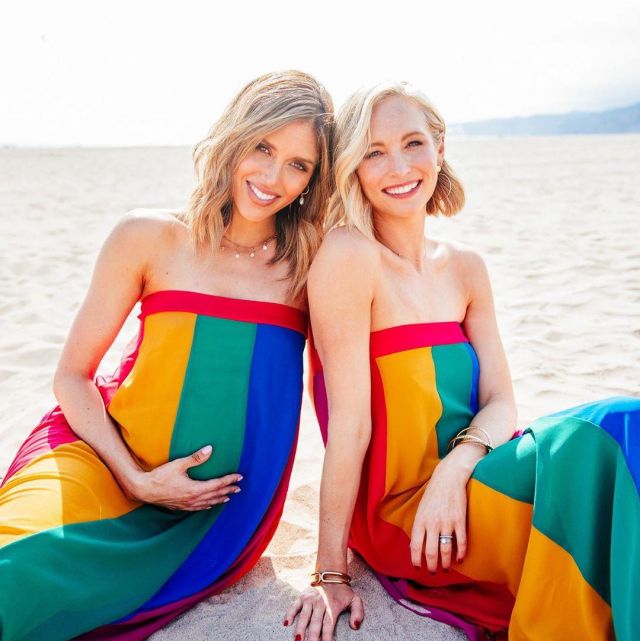The dress Rainbow Colorblock Show Me Your Mumu reach by Candice King on the account Instagram @Cammymumu