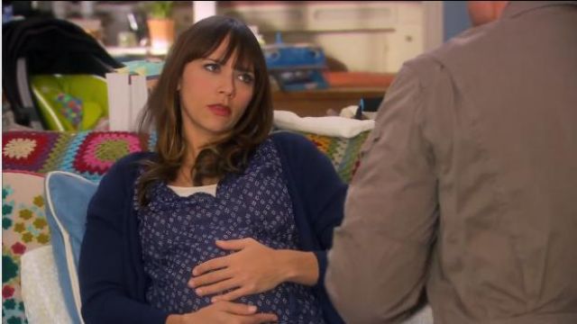 Joie Masha Blouse in Scarf Print worn by Ann Perkins (Rashida Jones) in Parks and Recreation (S06E12)