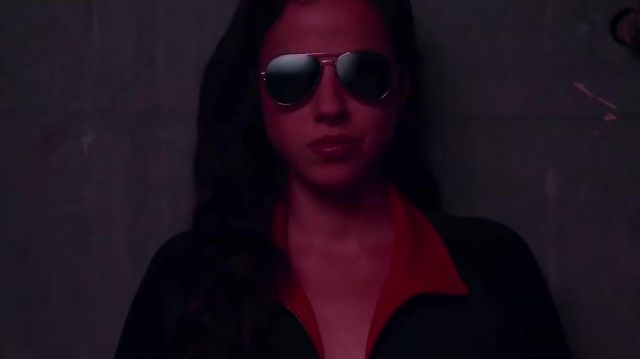 Sunglasses worn by Yaritza (Cristina Rodlo) in Too Old to Die Young (Season 01)