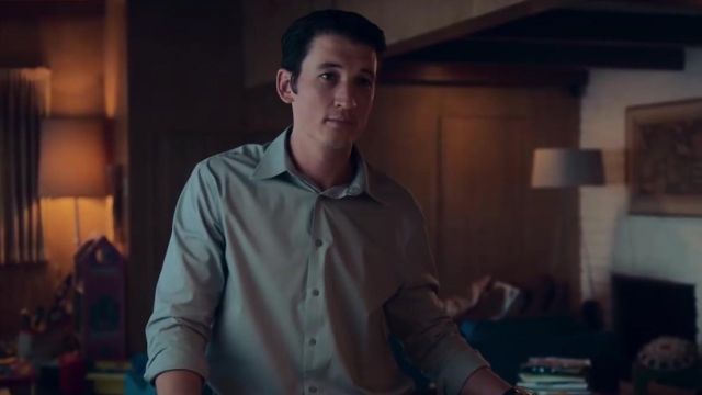 Grey shirt worn by Martin Jones (Miles Teller) in Too Old to Die Young (S01)