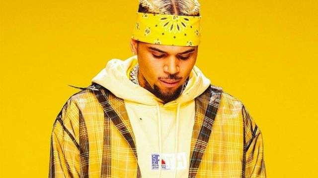 Raf Simons Yellow check jacket worn by Chris Brown as seen in his Wobble Up music video feat. Nicki Minaj, G-Eazy