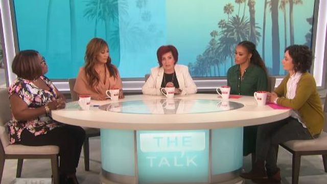 Maison Labiche  Button-up 'Bad Girl' shirt worn by Sara Gilbert on The Talk May 27,2019