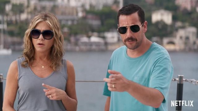 Prada Sunglasses worn by Audrey Spitz (Jennifer Aniston) in Murder Mystery