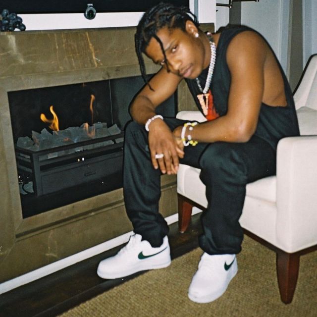 Sneakers Nike Air Force One Of Asap Rocky On His Account Instagram Asaprocky Spotern
