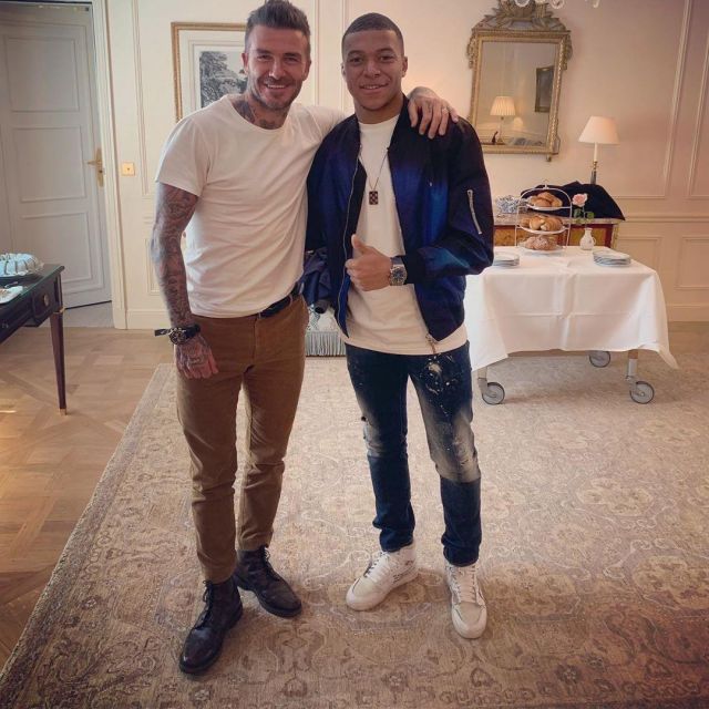 The of Nike Air Jordan One X Off Kylian Mbappé on his account Instagram @k. mbappe Spotern