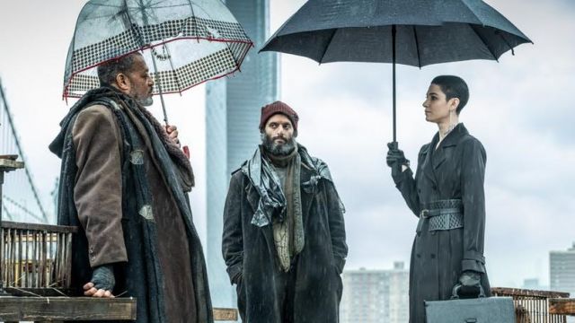 Black umbrella used by The Adjudicator (Asia Kate Dillon) in John Wick: Chapter 3 – Parabellum