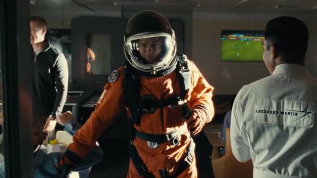 Orange Astronaut Costume Jumpsuit worn by Roy McBride (Brad Pitt) in Ad Astra