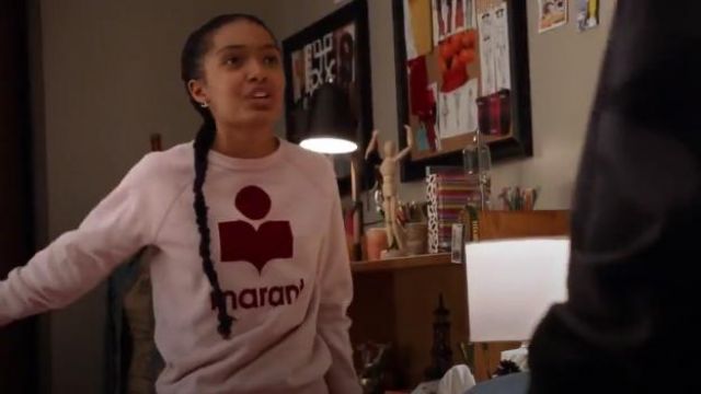 Isabel Marant Etoile sweatshirt worn by Zoey Johnson (Yara Shahidi) in (S01E06) | Spotern
