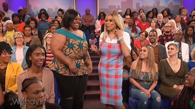Nude Barre Caramel Fishnets worn by Wendy Williams in The Wendy Williams Show June 4, 2019