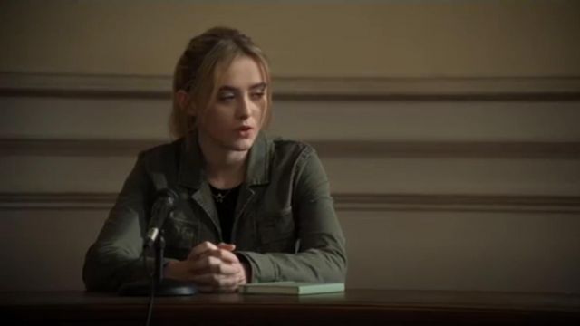Albertine Green Field Jacket worn by Allie Pressman (Kathryn Newton) in The Society (Season01 Episode05)