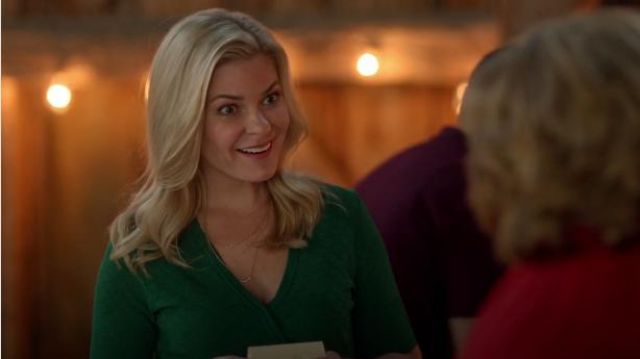 Sweater Wrap Dress worn by Kylee Evans in Good Witch (Season05 Episode02)
