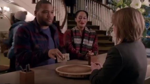 Isabel Marant Idoa Wool Blend Blanket Coat worn by Rainbow Johnson (Tracee Ellis Ross) in black-ish (Season 01 Episode 12)