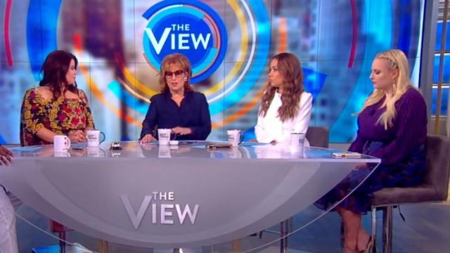 Chloe  Scallped crepe mini Dress worn by Sunny Hostin on The View June 07,2019