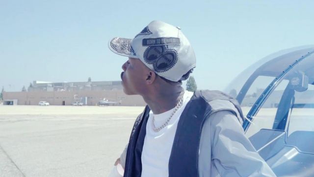 Gray parka jacket worn by Quando Rondo as seen in Why We Can't music video