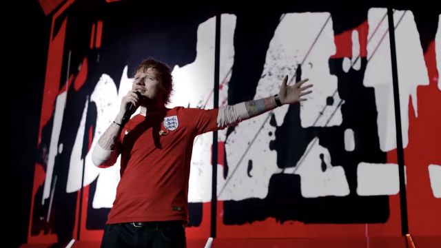 Nike England Red Jersey worn by Ed Sheeran in Yesterday