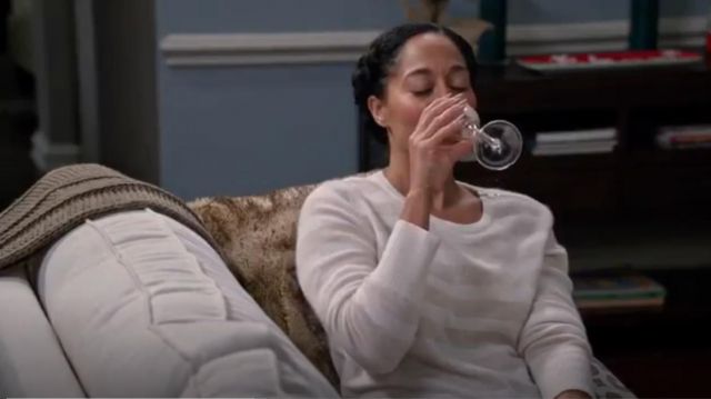 Aqua Cashmere Stripe Zip Shoulder 