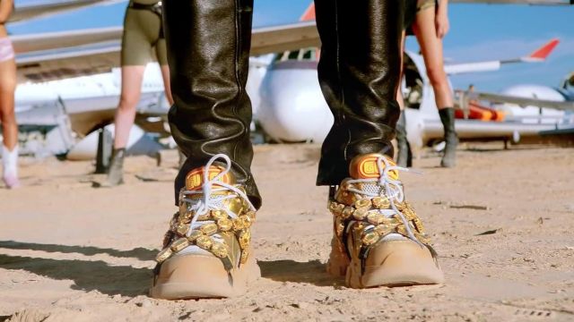 Gucci Flashtrek embellished sneakers worn by Lil Pump in his Racks on Racks  music video | Spotern