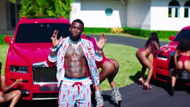 Dolce & Gabbana Print Tracksuit worn by Gucci Mane in his Proud Of You music video