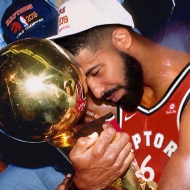 Nike NBA Toronto Raptors 6 Maillot porté par Drake sur son Instagram account @champagnepapi