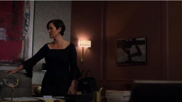 Roland Mouret Hitchcock Dress worn by Jeri Hogarth (Carrie-Anne Moss) in Marvel's Jessica Jones (Season 03 Episode 09)