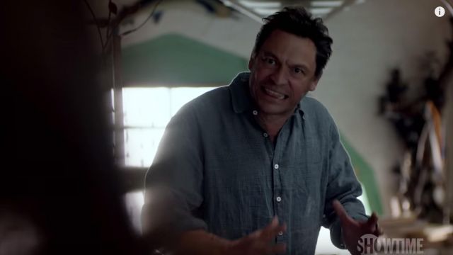 Gray checked shirt worn by Noah Solloway (Dominic West) as seen in The Affair (Season 05)