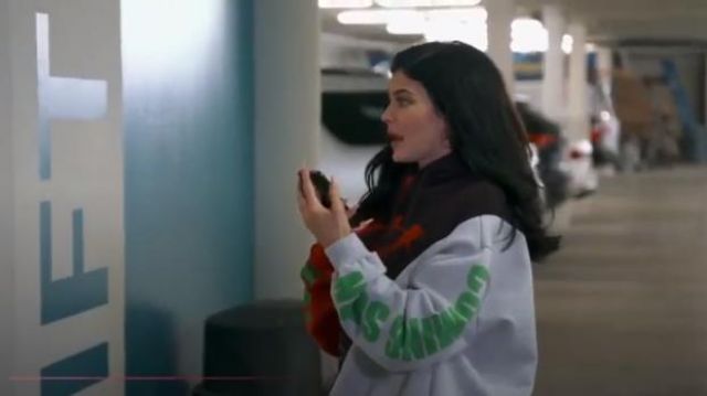 VETEMENTS Cut-Up Hoodie worn by Kylie Jenner in Keeping Up with the Kardashians (Season16 Episode10)