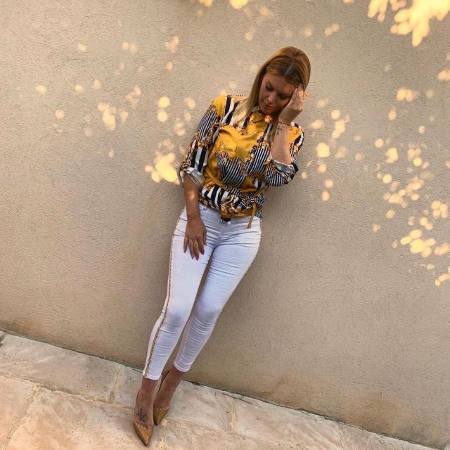 The blouse o and striped The Sisters K scope by Amélie Neten on his account Instagram @amelieofficieloff