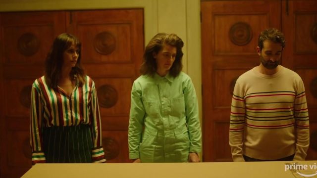 The striped shirt of Sarah Pfefferman (Amy Landecker) in Transparent (S04E10)