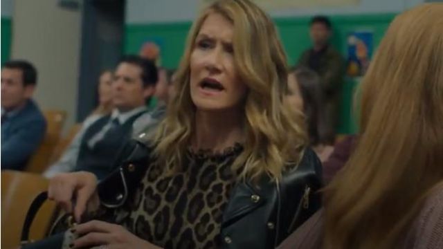Dolce & Gabbana Print Stretch Cady Blouse worn by Renata Klein (Laura Dern) in Big Little Lies (Season02 Episode03)
