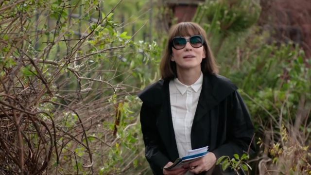 White Grid Blouse worn by Bernadette Fox (Cate Blanchett) in Where'd ...