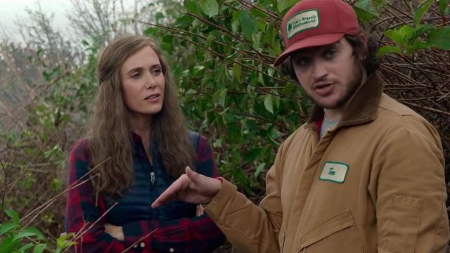 Red and Blue Plaid Shirt worn by Audrey (Kristen Wiig) in Where'd You Go, Bernadette