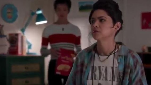 Trunk Ltd Nirvana Tee worn by Bex Mack (Lilan Bowden) in Andi Mack (S03E14)