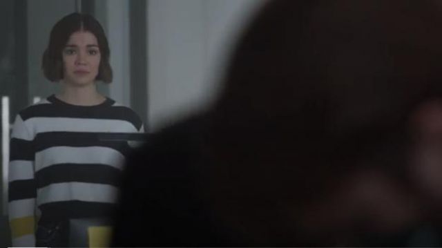 Forever 21 Striped Sweater worn by Callie Adams Foster (Maia Mitchell) in Good Trouble (S02E02)