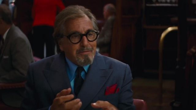 Petrol Blue suit worn by Marvin Schwarzs (Al Pacino) in Once Upon a Time in Hollywood