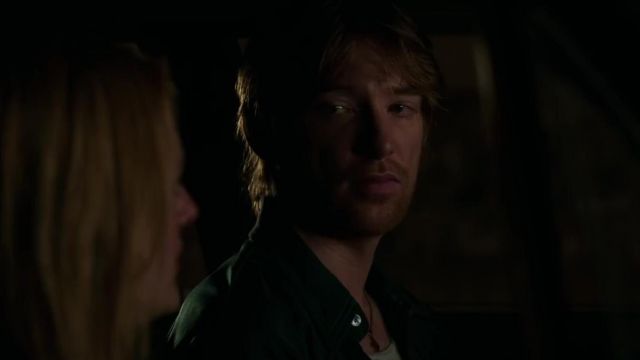 Green long sleeve shirt worn by Gabriel O'Malley (Domhnall Gleeson) in The Kitchen