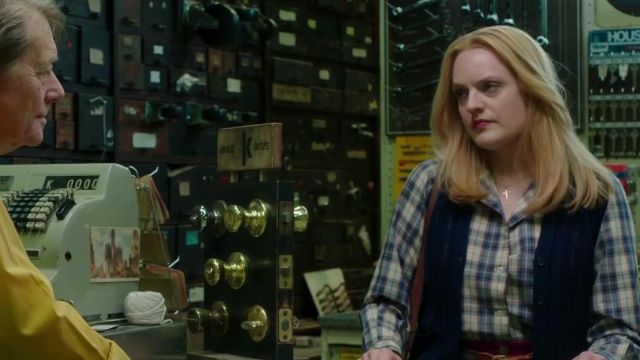 Cross Pendant Necklace worn by Claire Walsh (Elisabeth Moss) in The Kitchen