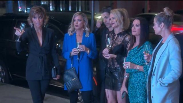 Michelle Mason One Sleeve Mini Dress worn by Herself (Kyle Richards) in The Real Housewives of Beverly Hills (S09E20)