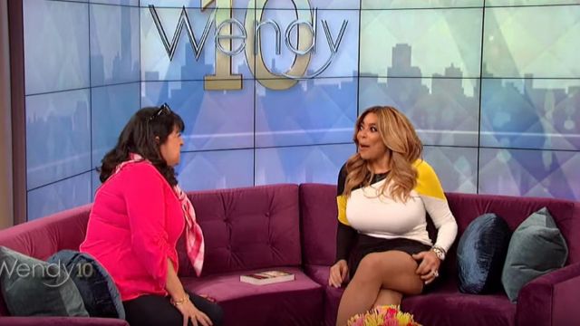 Nude Bare Caramel Fishnets worn by Wendy Williams on The Wendy Williams Show July 1, 2019