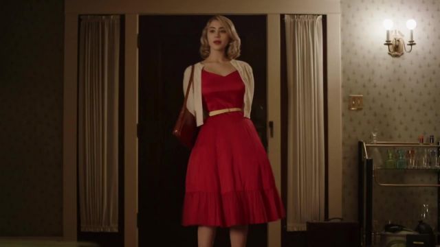 50s Dress in red worn by Jan Hurst (Caylee Cowan) as seen in