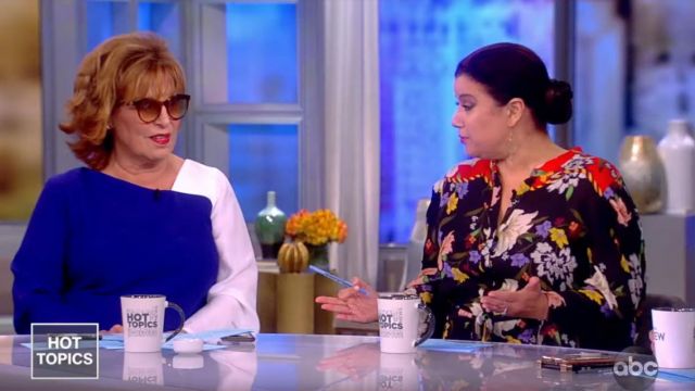 Kobi Halperin Leila Floral Button Front Long Sleeve Dress worn by Ana Navarro on The View June 28, 2019