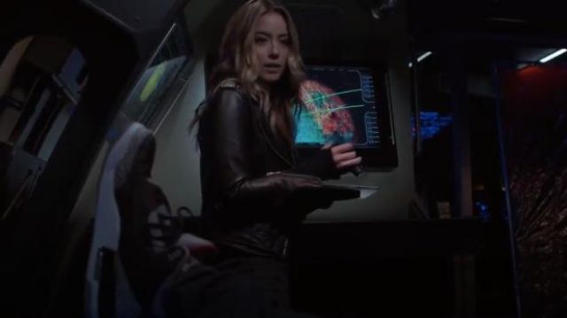 Leather Biker Jacket worn by Daisy 'Skye' Johnson (Chloe Bennet) in Marvel's Agents of S.H.I.E.L.D. (S06E07)